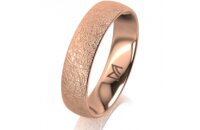 Ring 14 Karat Rotgold 5.0 mm kreismatt