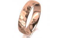 Ring 14 Karat Rotgold 5.0 mm diamantmatt