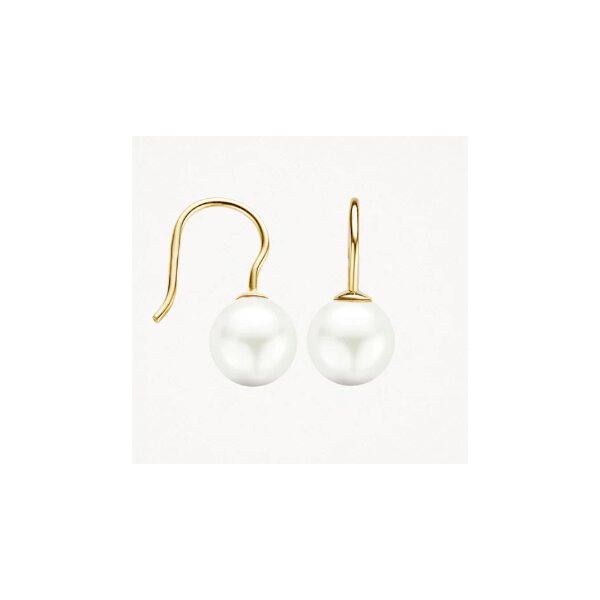 Ohrschmuck 14 Karat Gelbgold mit Swarovski Perlen