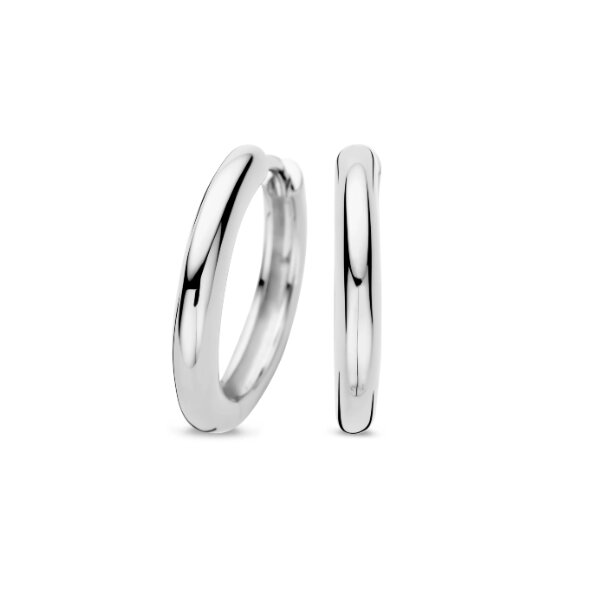 Ohrschmuck 925 Silber rhodiniert Kreolen