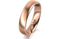 Ring 18 Karat Rotgold 4.5 mm l&auml;ngsmatt