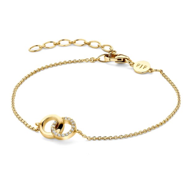 Armschmuck 925 Silber gelbvergoldet Zirkonia