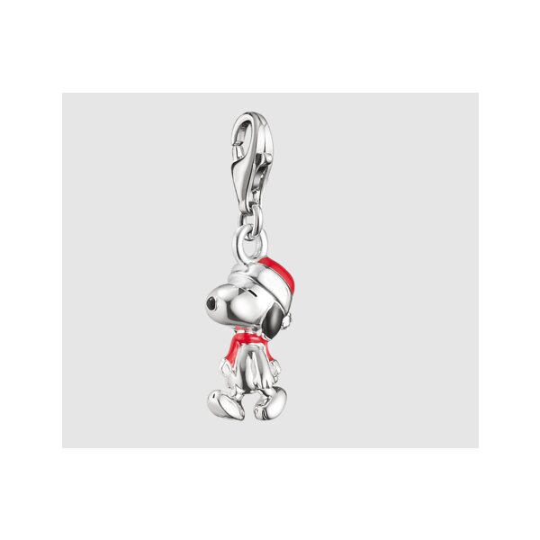 Anh&auml;nger 925 Silber Snoopy Santa Edition PEANUTS