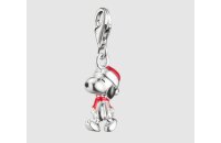 Anh&auml;nger 925 Silber Snoopy Santa Edition PEANUTS