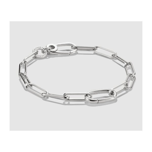 Armschmuck 925 Silber Paperclip Connect