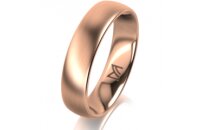 Ring 18 Karat Rotgold 5.0 mm l&auml;ngsmatt