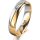 Ring 14 Karat Gelb-/Weissgold 4.5 mm poliert