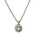 Halsschmuck 14 Karat Weissgold Brillant 0,40ct F vs1 Ankerkette 45v42cm