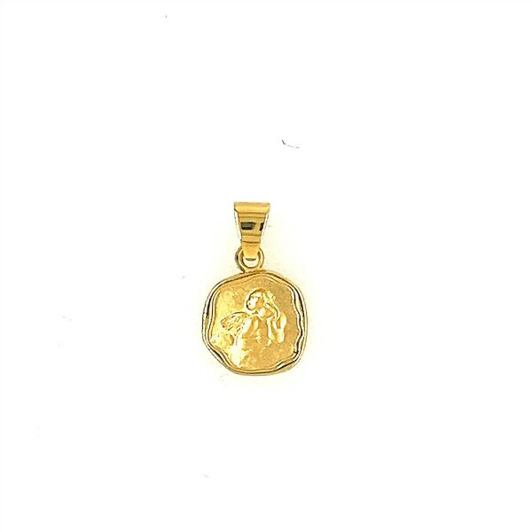 Anh&auml;nger 14 Karat Gelbgold Schutzengel