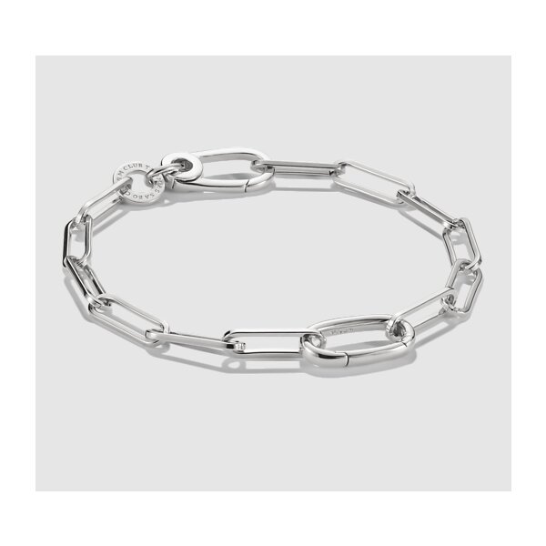 Armschmuck 925 Silber Paperclip