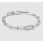 Armschmuck 925 Silber Paperclip