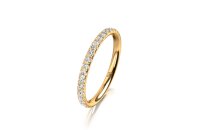 Ring 14 Karat Gelbgold 19 Brillanten 0,26ct G vs