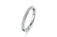 Ring Platin 950 16 Brillanten 0,080ct G vs