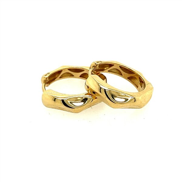 Ohrschmuck 14 Karat Gelbgold Kreolen