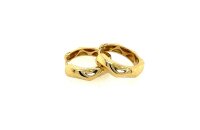 Ohrschmuck 14 Karat Gelbgold Kreolen