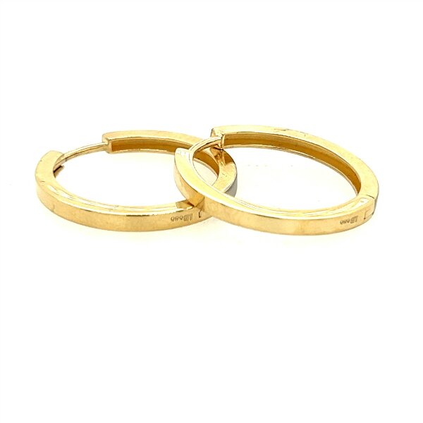 Ohrschmuck 14 Karat Gelbgold Kreolen