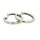 Ohrschmuck 925 Silber rhodiniert Schanierkreolen