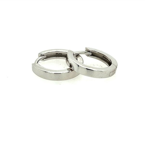 Ohrschmuck 925 Silber rhodiniert Schanierkreolen