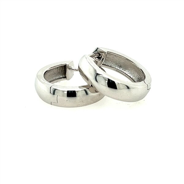 Ohrschmuck 925 Silber rhodiniert Schanierkreolen