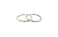 Ohrschmuck 925 Silber rhodiniert Schanierkreolen