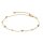 Fu&szlig;schmuck 925 Silber gelbvergoldet Zirkonia