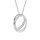 Halsschmuck 925 Silber rhodiniert 10 Zirkonia