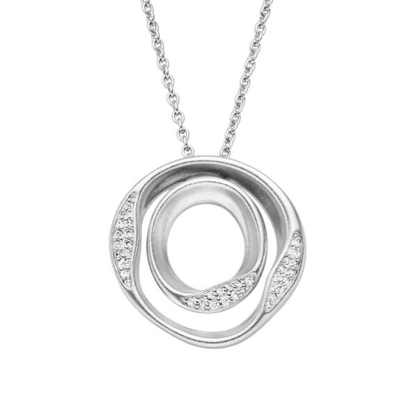 Halsschmuck 925 Silber rhodiniert 36 Zirkonia