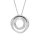 Halsschmuck 925 Silber rhodiniert 36 Zirkonia