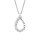 Halsschmuck 925 Silber rhodiniert 10 Zirkonia
