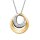 Halsschmuck 925 Silber/gelbvergoldet 12 Zirkonia