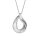Halsschmuck 925 Silber rhodiniert 36 Zirkonia