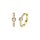 Ohrschmuck 925 Silber gelbvergoldet 18 Zirkonia