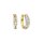 Ohrschmuck 925 Silber /gelbvergoldet 28 Zirkonia