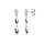 Ohrschmuck 925 Silber rhodiniert 22 Zirkonia
