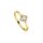 Ring 925 Silber gelbvergoldet 21 Zirkonia