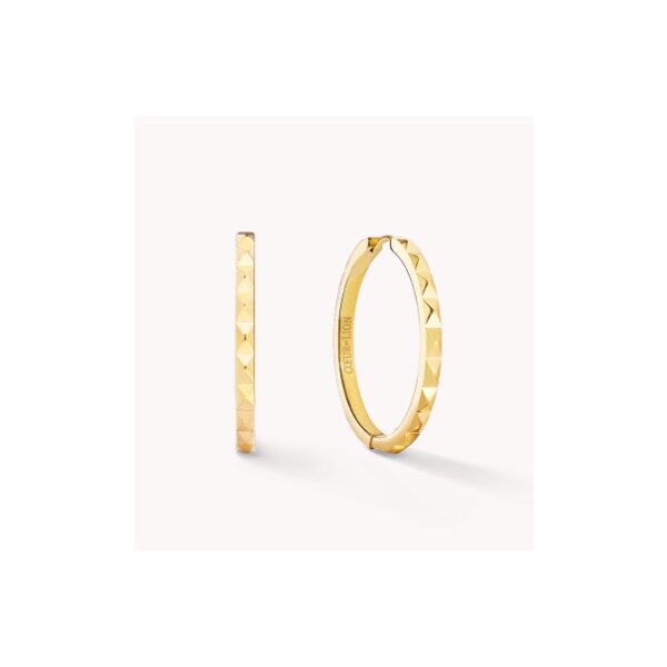 Coeur de Lion Ohrschmuck Kreolen Spikes gold Edelstahl