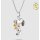 Halsschmuck925 Silber gelbvergoldet "Snoopy mit Woodstock"