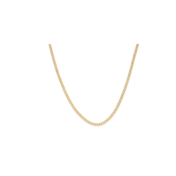 Halsschmuck 18 Karat Gelbgold Panzer hohl 47cm