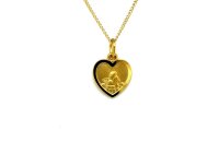 Anh&auml;nger 14 Karat Gelbgold Schutzengel