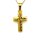 Anh&auml;nger 14 Karat Gelbgold Kreuz