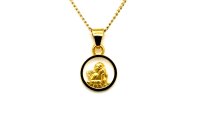 Anh&auml;nger 14 Karat Gelbgold Schutzengel
