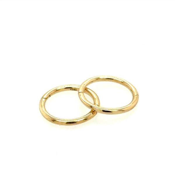 Ohrschmuck 14 Karat Gelbgold Kreolen