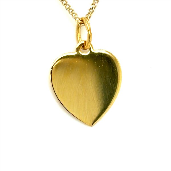 Anh&auml;nger 14 Karat Gelbgold Herz (gravierbar)