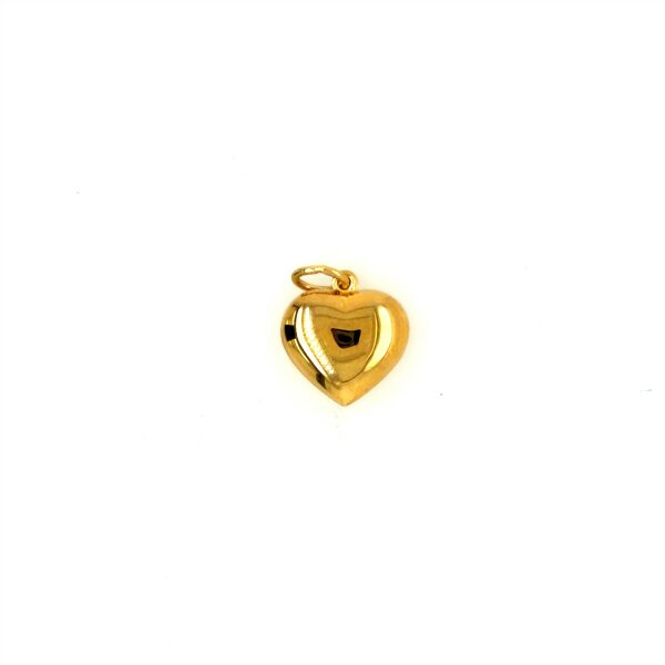 Anh&auml;nger 14 Karat Gelbgold Herz