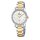 Lotus Armbanduhr Edelstahl Bicolor mit Zirkonia