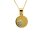 Anh&auml;nger 14 Karat Gelb / Weissgold Schutzengel
