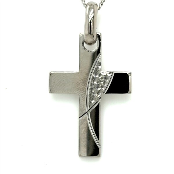 Anh&auml;nger 925 Silber rhodiniert Kreuz