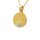 Anh&auml;nger 14 Karat Gelb / Weissgold Gravurpl&auml;ttchen mit Herz