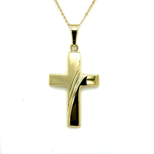 Anh&auml;nger 14 Karat Gelbgold "Kreuz"