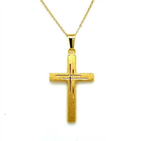 Anh&auml;nger 14 Karat Gelbgold "Kreuz"